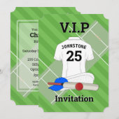 V.I.P Cricket verjaardagsfeestje Kaart (Voorkant / Achterkant)