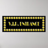 V.I.P. Entrance Sign Hollywood Lights Poster (Voorkant)