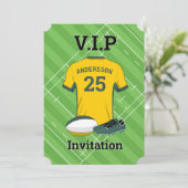 V.I.P Rugby (YDG) Verjaardagsfeest Kaart (Staand voorkant)