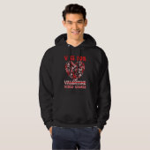 V Is For Valentine Video Game Happy Valentine's Da Hoodie (Voorkant volledig)