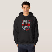 V Is For Video Games Funny Valentines Day Gamer_2 Hoodie (Voorkant volledig)