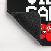 V Is For Video Games Funny Valentines Gamer Love  Muismat (Hoek)