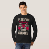 V is for Video Games T-shirt (Voorkant volledig)