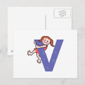 V is voor.... briefkaart (Voorkant / Achterkant)