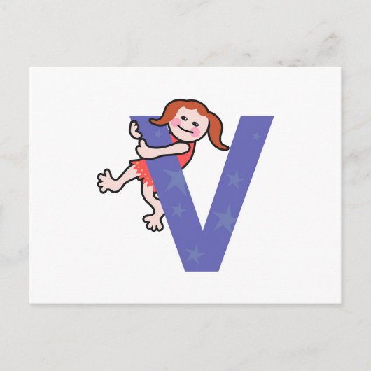 V is voor.... briefkaart (Voorkant)