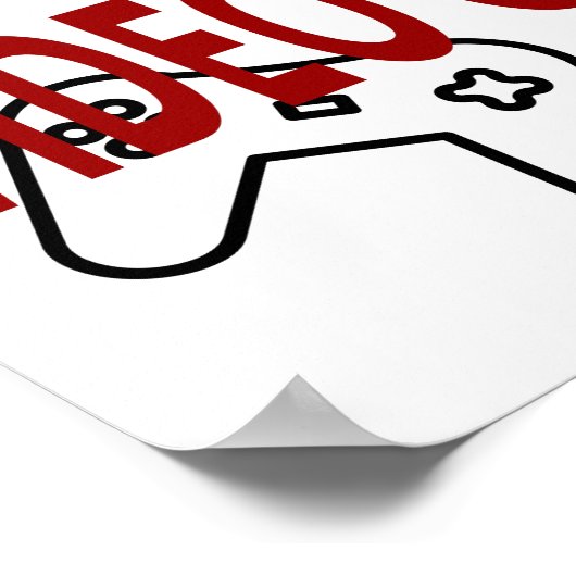 V is voor de valentijn Video Game Poster (Hoek)