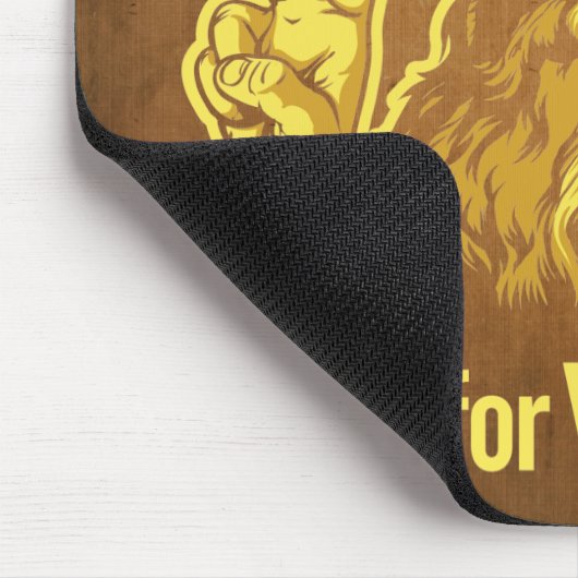 V is voor de vrijwillige Muismat van de Lysander-s (Hoek)