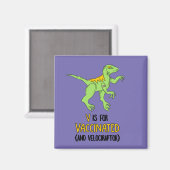 V is voor gevaccineerde en Velociraptor Magneet (Voorkant / Achterkant)