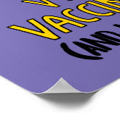 V is voor gevaccineerde en Velociraptor Poster (Hoek)