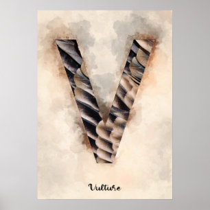 V is voor gier poster