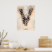 V is voor gier poster (Keuken)