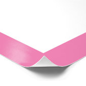 V is voor Naam Roze Foto Poster (Hoek)