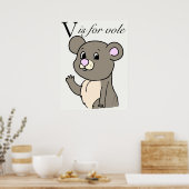 V is voor poriel poster (Keuken)