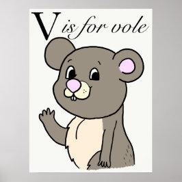 V is voor poriel poster