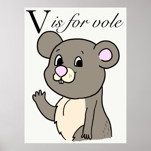 V is voor poriel poster (Voorkant)