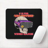 V is voor (valentijn)videogames - Funny Gamer Gra Muismat (Met muis)