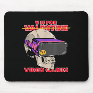 V is voor (valentijn)videogames - Funny Gamer Gra Muismat