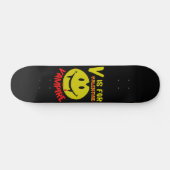 V IS VOOR VAMPIRE grappige valentijn cadeauidee Persoonlijk Skateboard (Horizontaal)