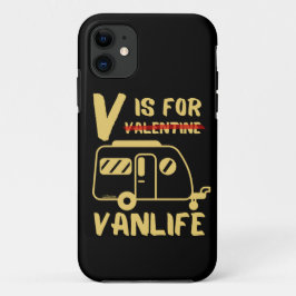 V IS VOOR VANLIFE grappig cadeauidee voor valentij Case-Mate iPhone Case