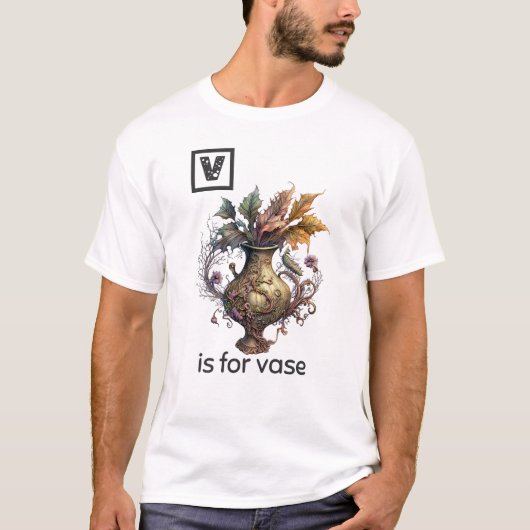 V is voor Vase T-Shirt (Voorkant)