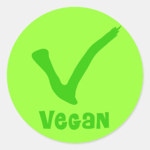 V is voor Vegan Stickers