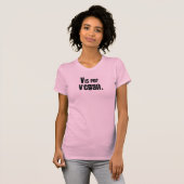 V is voor Vegan. T-shirt (Voorkant volledig)
