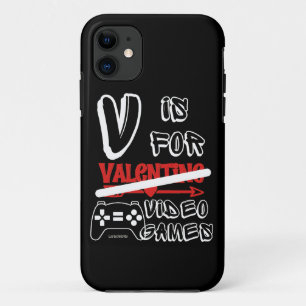 V IS VOOR VIDEO GAMES grappige dag van de valentij Case-Mate iPhone Case