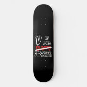 V IS VOOR VIDEO GAMES grappige dag van de valentij Persoonlijk Skateboard (Voorkant)