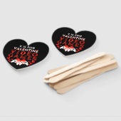 V is voor videogames Funny Valentijnsdag Gamer Handwaaier (Niet-gemonteerd)