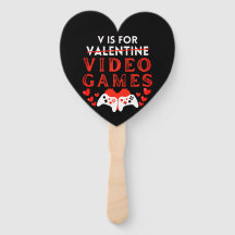 V is voor videogames Funny Valentijnsdag Gamer