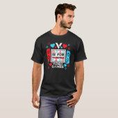 V is voor videogames Video Gamer Controller geldig T-shirt (Voorkant volledig)