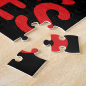 V is voor VideoSpelen met Valentijn uitgereden Legpuzzel (Zijkant)