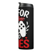 V is voor VideoSpelen met Valentijn uitgereden Thermosbeker (Geroteerd rechts)