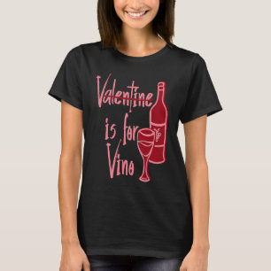 V is voor vinnen met glazen flesje Mijn Va T-shirt