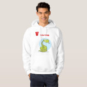 V is voor Viper Mannen Hoodie (Voorkant volledig)