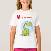 V is voor Viper Meisjes T-Shirt (Voorkant)