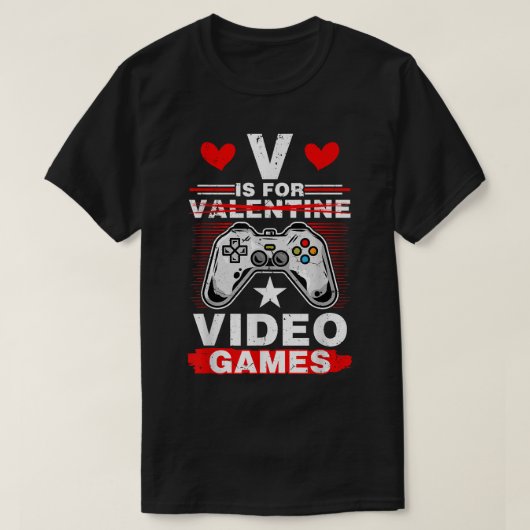 V is voor Viszla Funny Anti-Valentijnsdag T-shirt (Design voorkant)