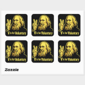 V is voor vrijwillige Lysander Spooner Stickers (Vel)