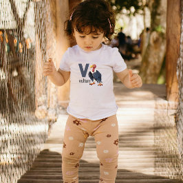 V is voor Vulture - educatief alfabet Kinder Shirts