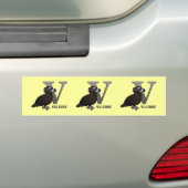V is voor wijnbouw bumpersticker (Op auto)