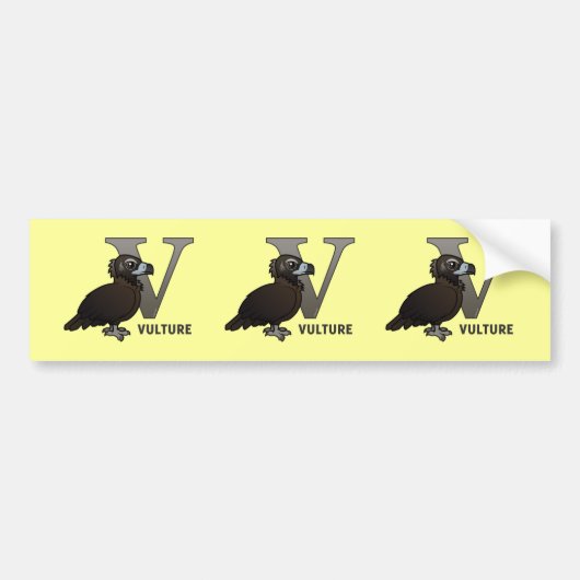 V is voor wijnbouw bumpersticker (Voorkant)
