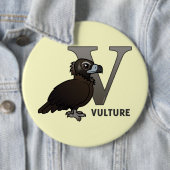 V is voor wijnbouw ronde button 6,0 cm (In situ)