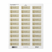 V - Ivoor Elegance Monogram Etiket (Full Sheet)
