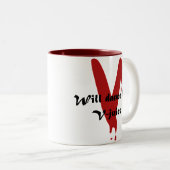 V-Juice Tweekleurige Koffiemok (Voorkant rechts)