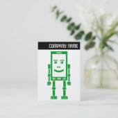 V Kopbal - Robo Telefoon - Groen Visitekaartje (Staand voorkant)