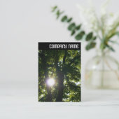 V Kopbal - Zon door Bomen Visitekaartje (Staand voorkant)