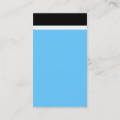 V-kopbalband - zwart met blauw 66CCFF Visitekaartje (Achterkant)