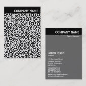 V-koptekst - Afbeelding - Abstracte circuits Visitekaartje (Voorkant / Achterkant)