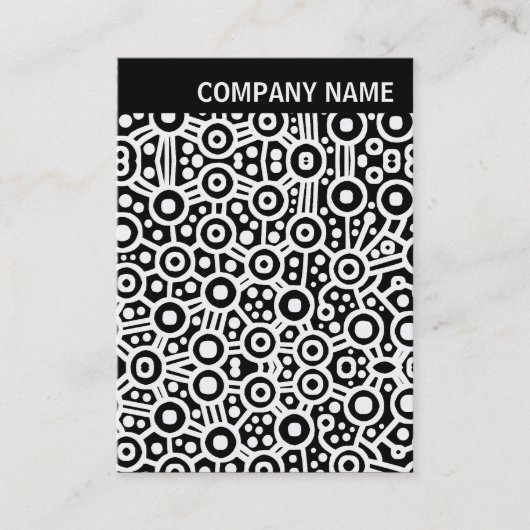 V-koptekst - Afbeelding - Abstracte circuits Visitekaartje (Voorkant)