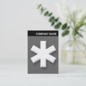 V-koptekst - Afbeelding - Big Asterisk - Grijs Visitekaartje (Staand voorkant)